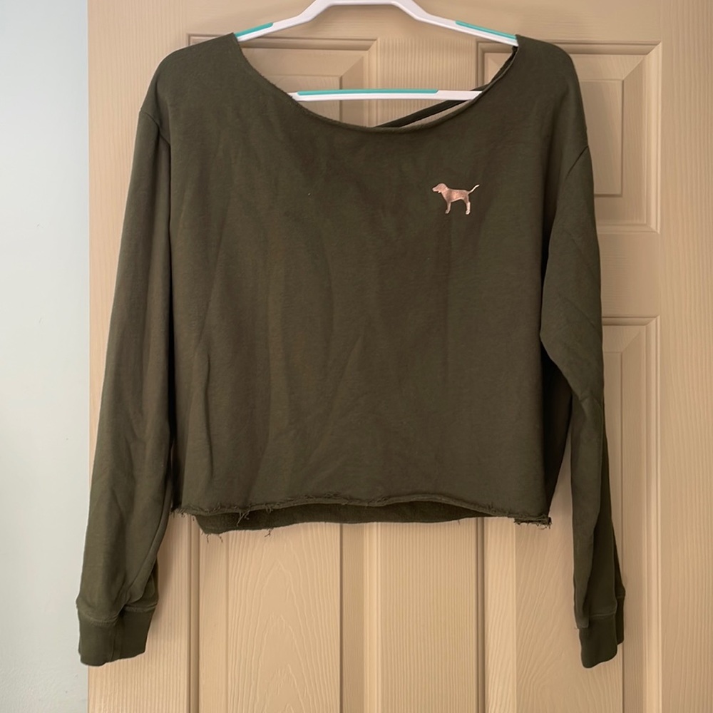 PINK Cropped Sweatshirt